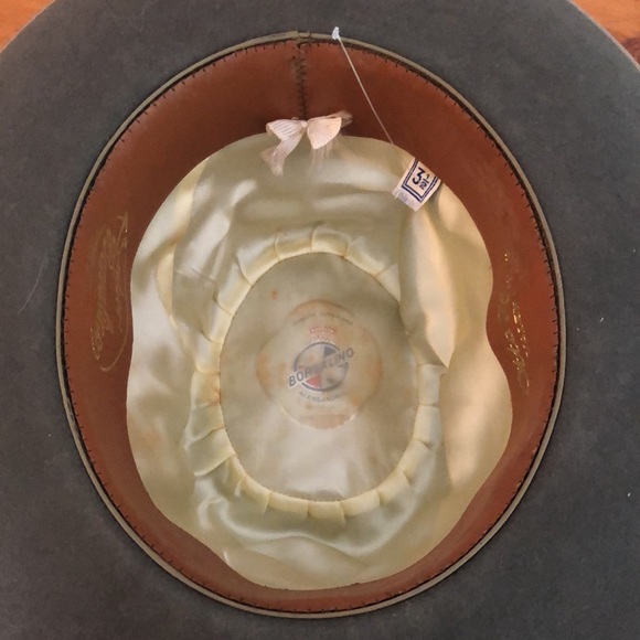 Punti Authentic beautifully made Borsalino sage colored hat - Picture 3 of 9